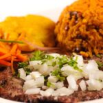 Metropol Restaurant Fajardo Beef Steak with yellow rice