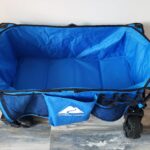 Ozark Trail Camping All-terrain Folding Wagon with Oversized Wheels Blue